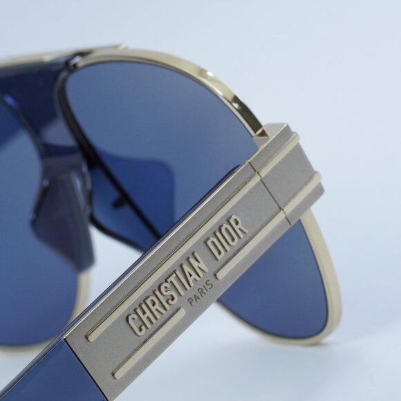 Dior DIORSIGNATURE A3U B0B0 Sunglasses Gold Aviator Frame, Blue Lenses main image 11